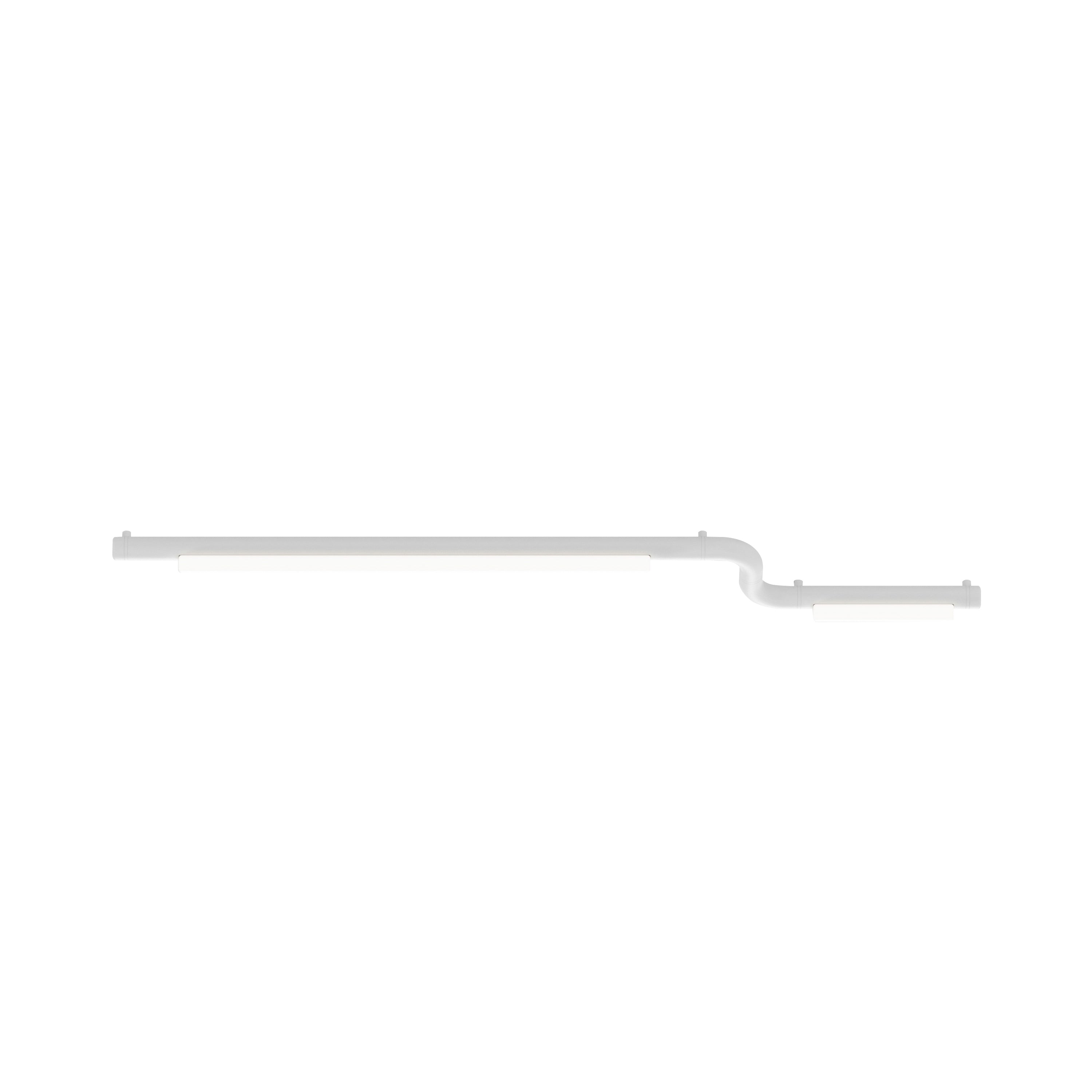 Pipeline CM2 Ceiling/Wall Light: White + White