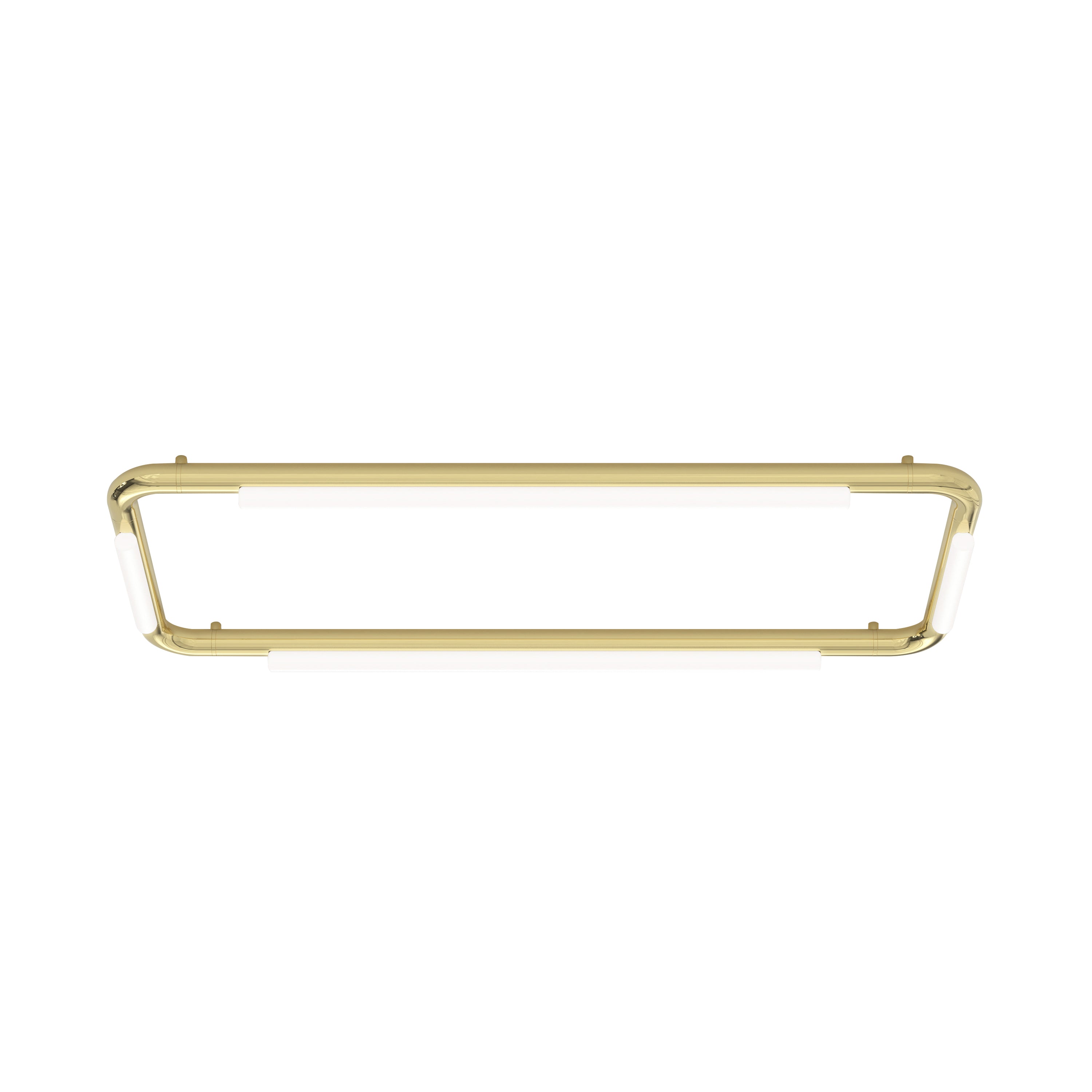 Pipeline CM4 Ceiling/Wall Light: Brass + Brass