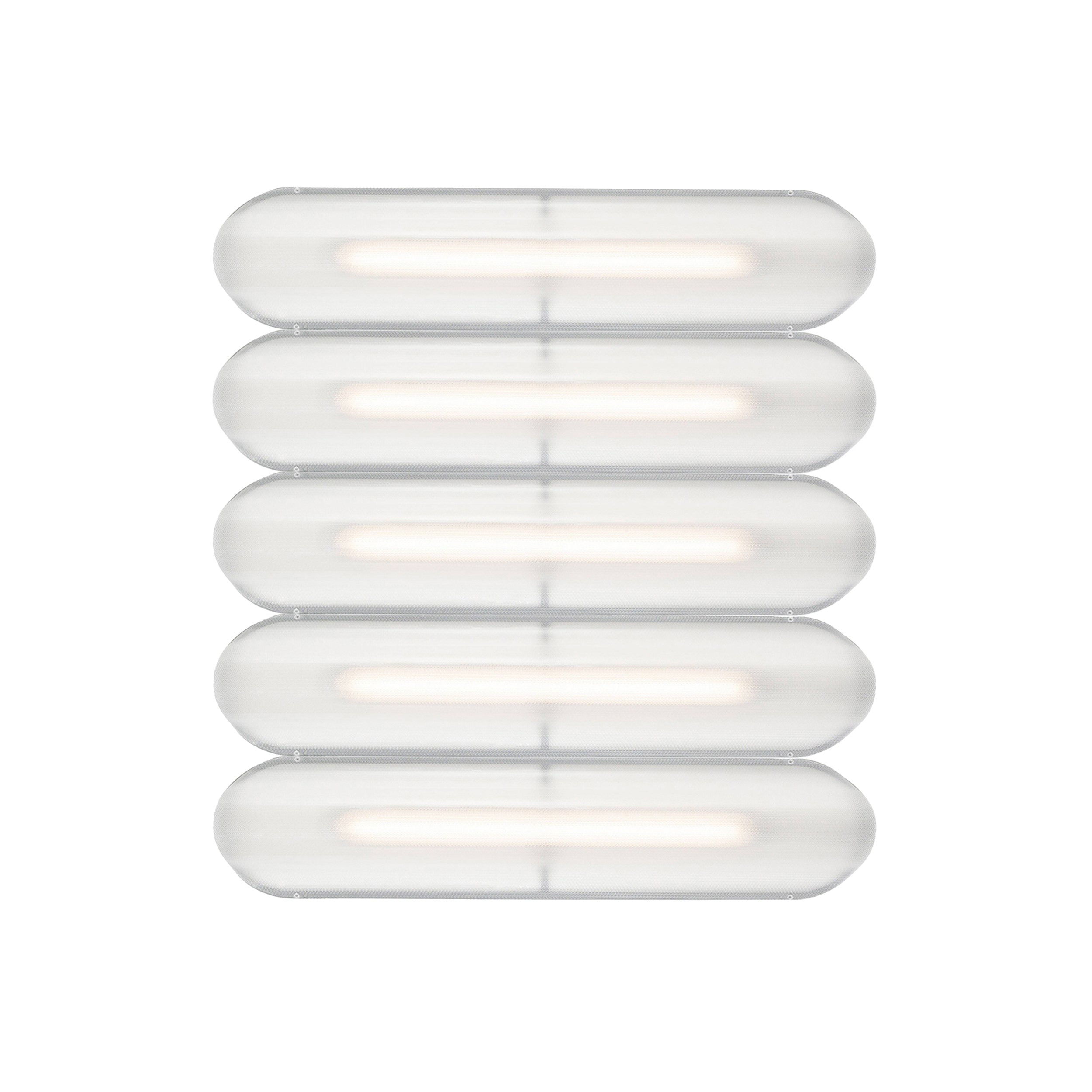 Vale System Ceiling/Wall Light: Horizontal + Side-to-Side + Vale 5 + Anthracite