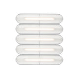 Vale System Ceiling/Wall Light: Horizontal + Side-to-Side + Vale 5 + Anthracite