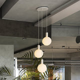 Alumina Triple Pendant with Sphere V Bulb