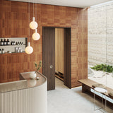 Alumina Triple Pendant with Sphere V Bulb