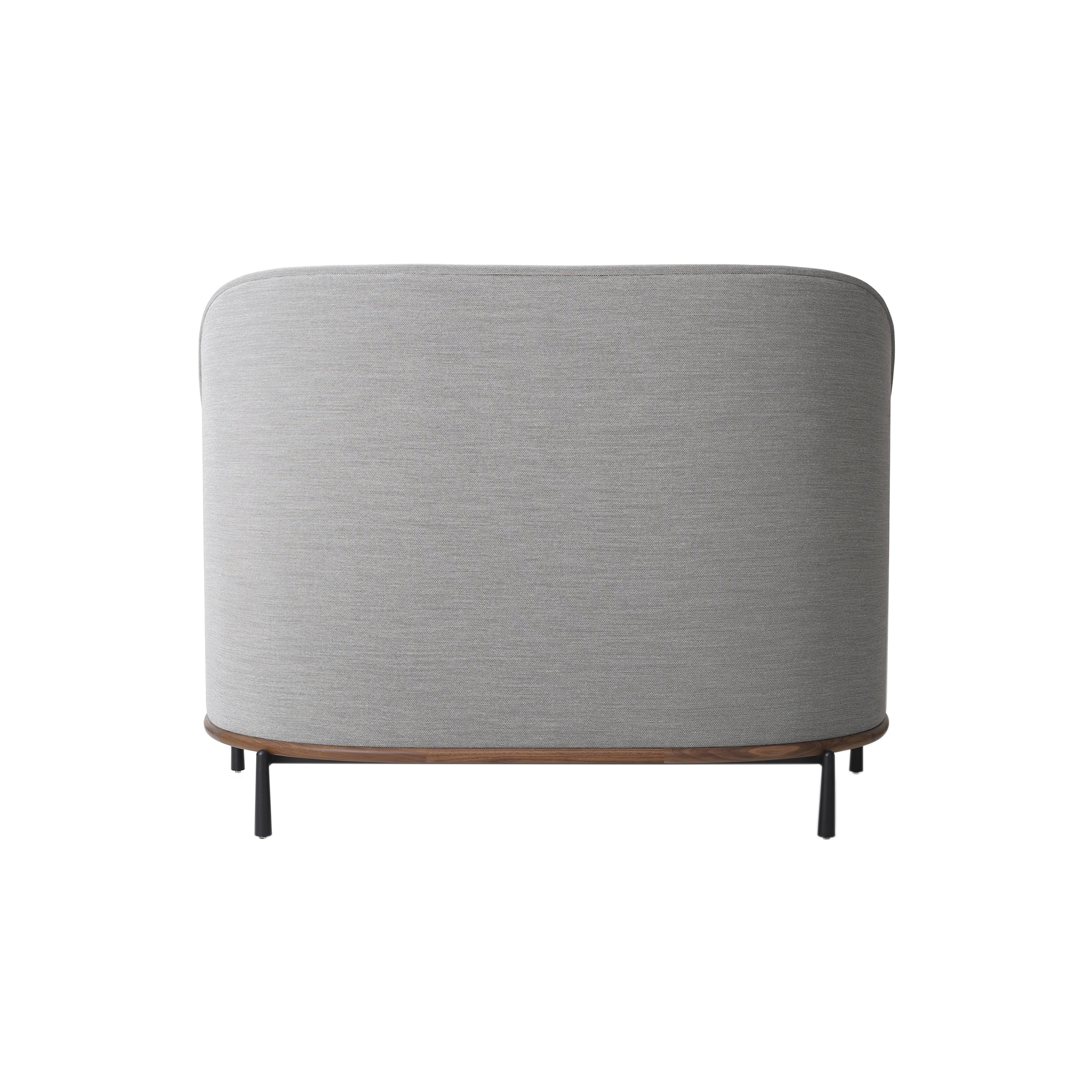 Arc Sofa Highback Love Seat: Natural Walnut