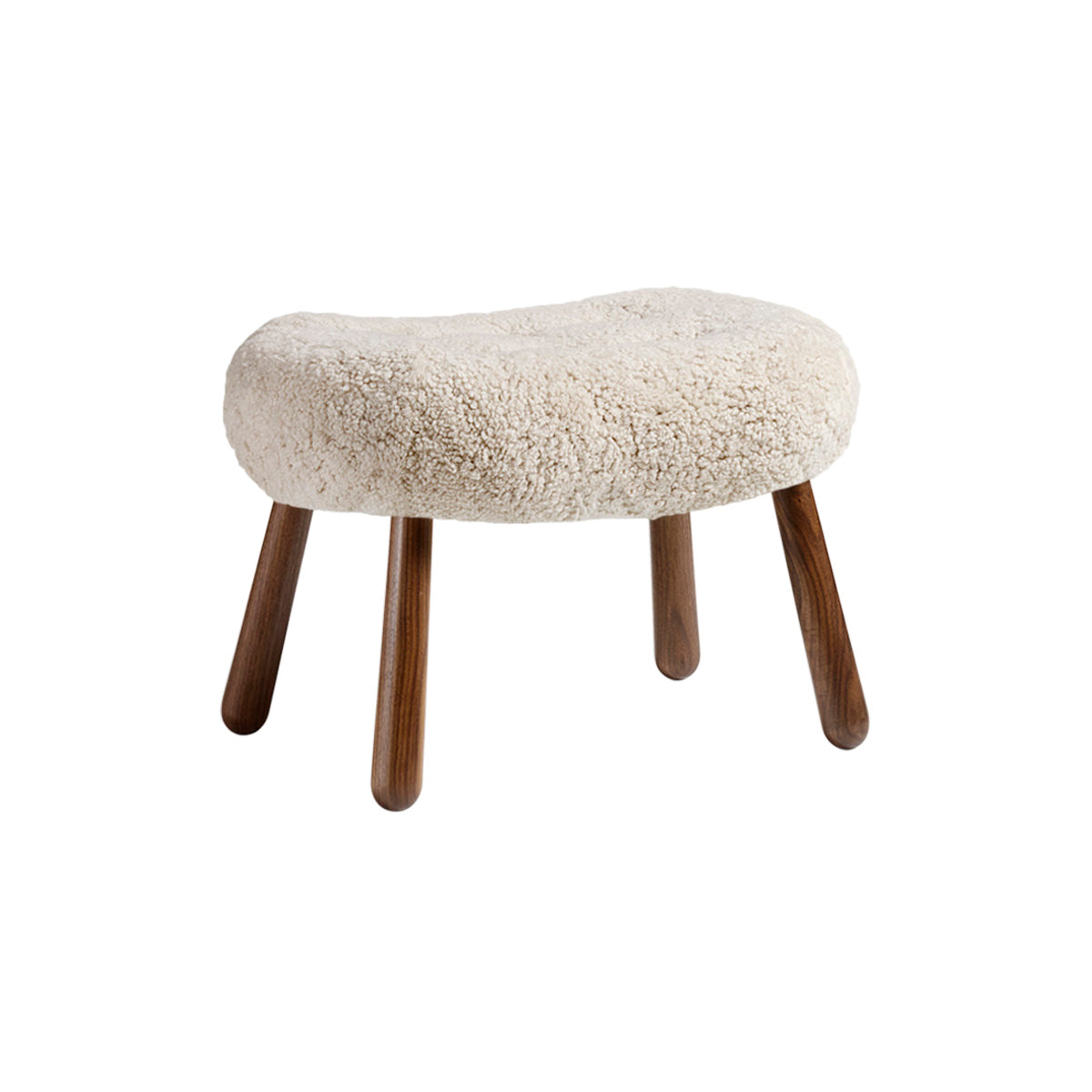 Clam Stool: Walnut