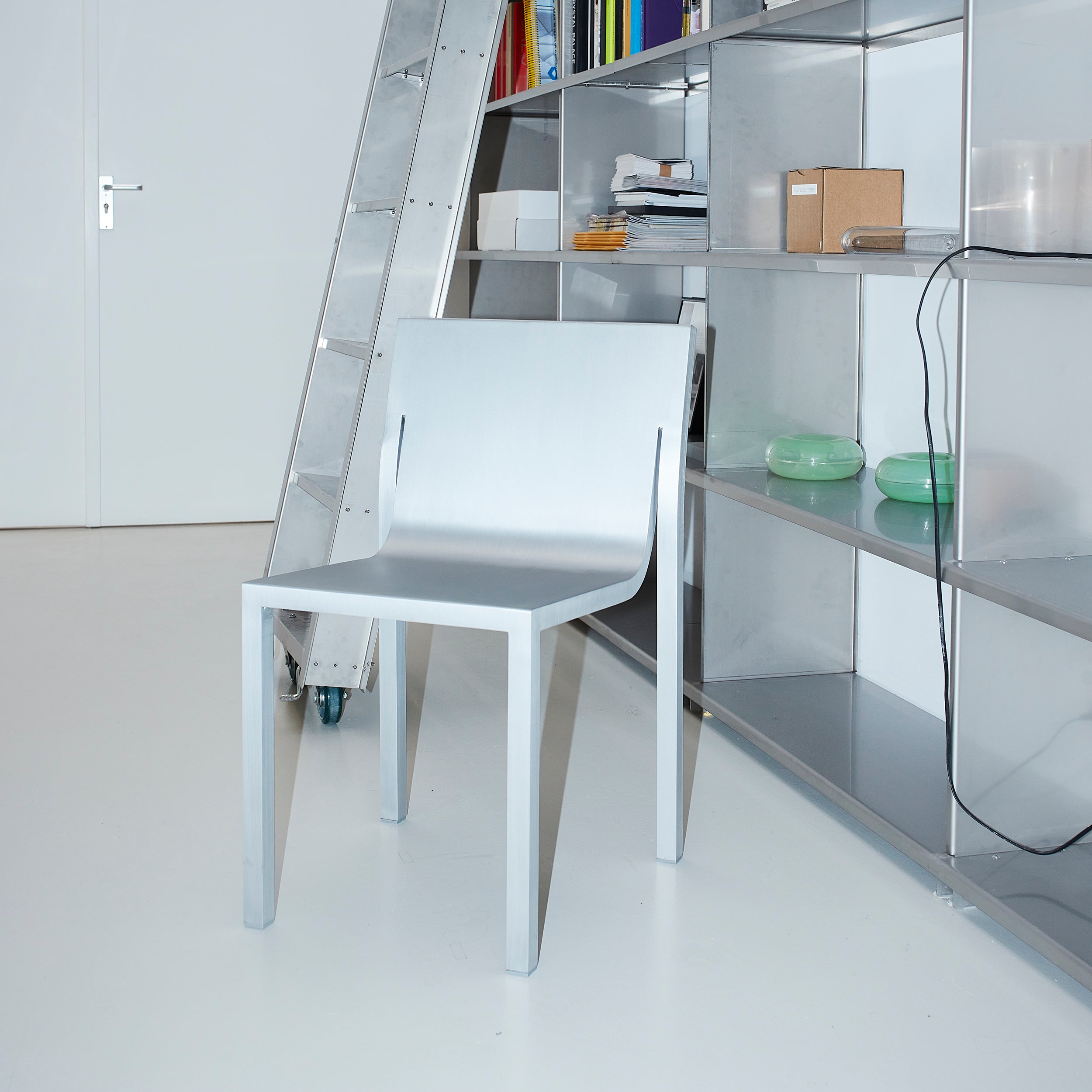 Stedelijk Stackable Chair - Aluminum: Quick Ship