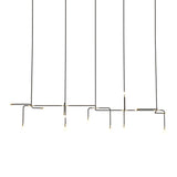 Beaubien 07 Suspension Lamp: Black + Brass