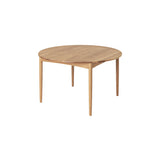 BM0121 Extendable Table: Oiled Oak + Without Leaf
