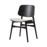 Soborg Chair: Seat Upholstered: Black Lacquered Oak
