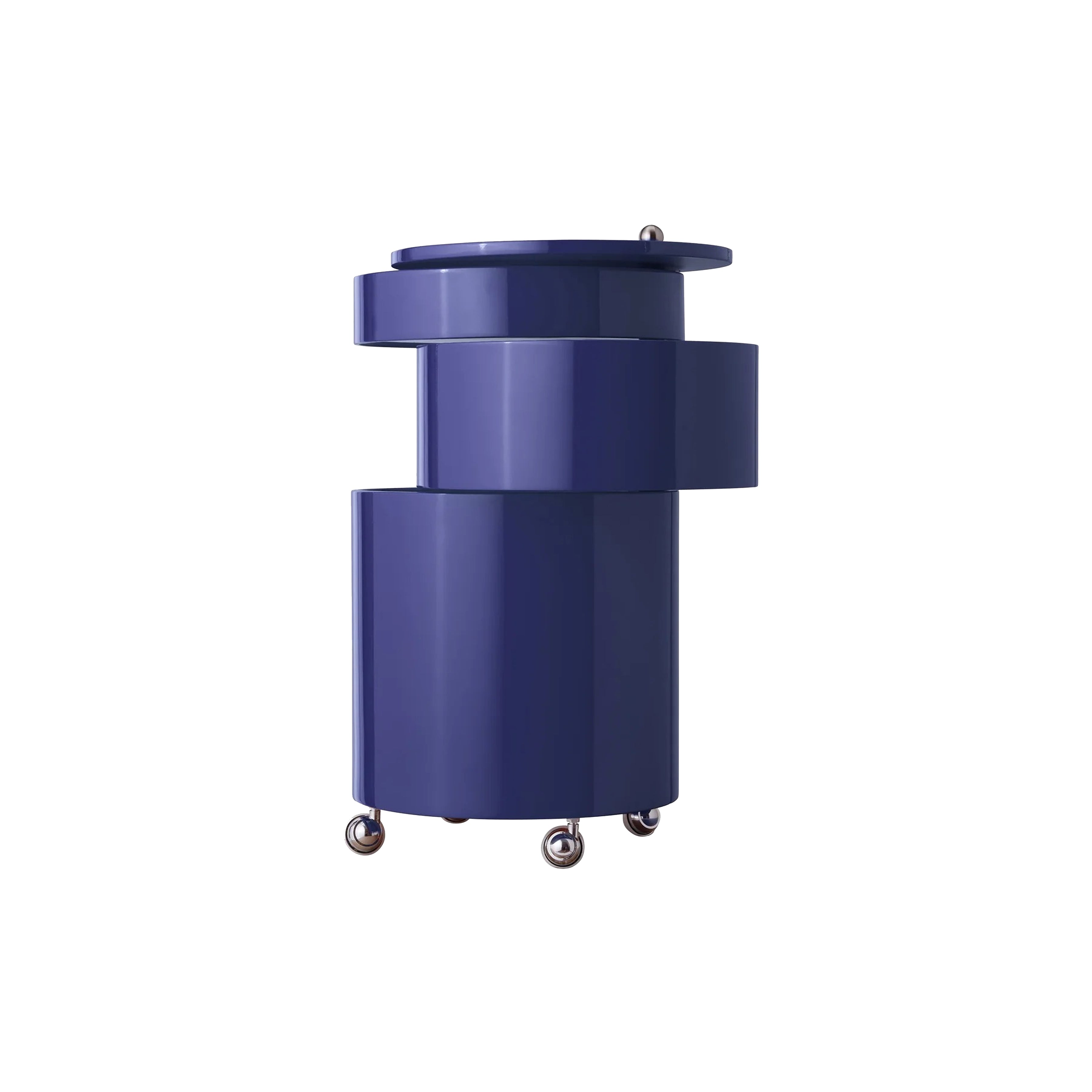 Barboy Rolling Bar Cart: Deep Blue