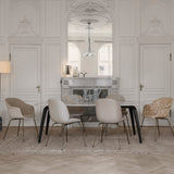 Gubi Dining Table: Elliptical + Marble Top