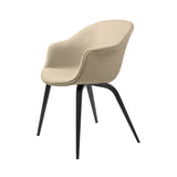 Bat Dining Chair: Wood Base + Fully Upholstered + Black Stained Beech