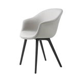 Bat Dining Chair: Black Plastic Base + Fully Upholstered