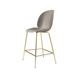 Beetle Bar + Counter Chair: Felt Glides + Counter + New Beige + Brass Semi Matt