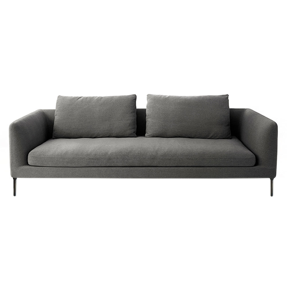 Delta 245 Sofa: Black Nickel
