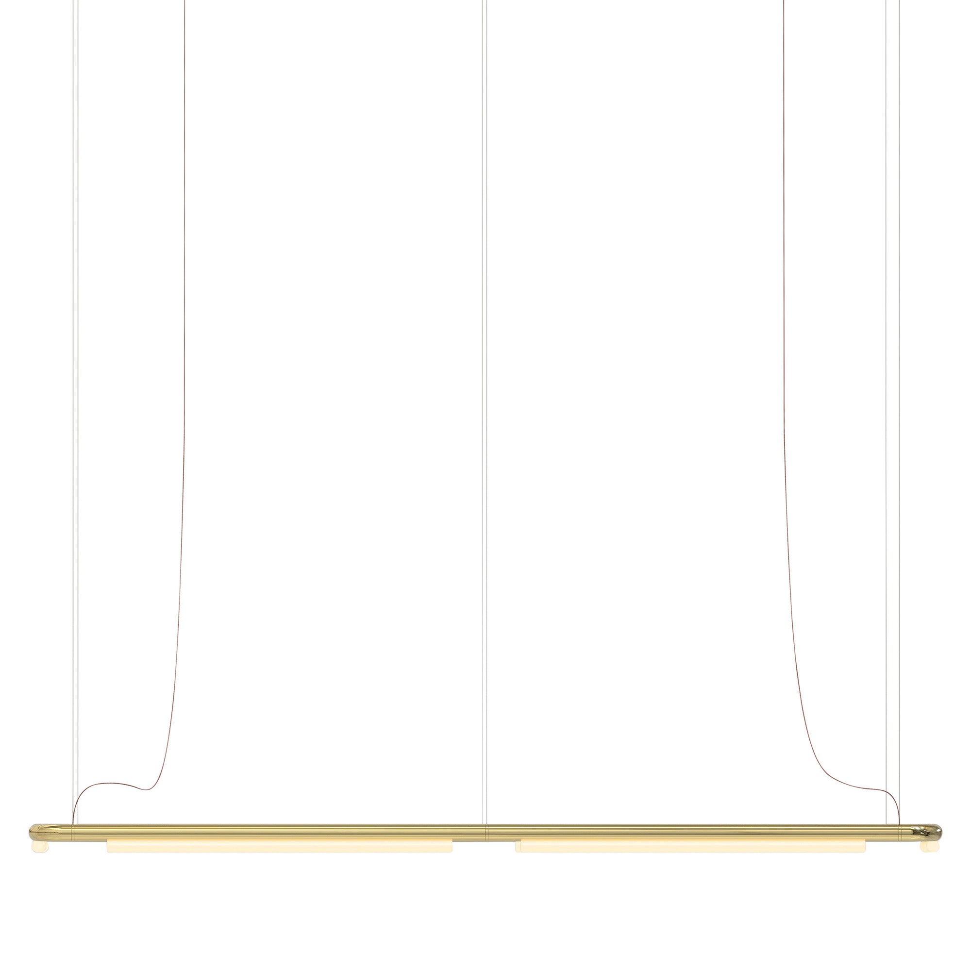 Pipeline CM8 Pendant Light: Brass + Brass