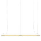 Pipeline CM8 Pendant Light: Brass + Brass