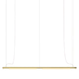 Pipeline CM8 Pendant Light: Brass + Brass