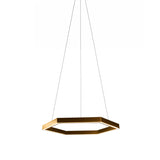 Hex 750 Pendant Light: Brass