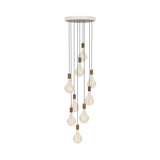 Nine Pendant With Voronoi II: Walnut + White + Walnut Veneer
