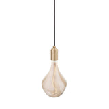 Brass Pendant: With Tinted Bulb - Voronoi II