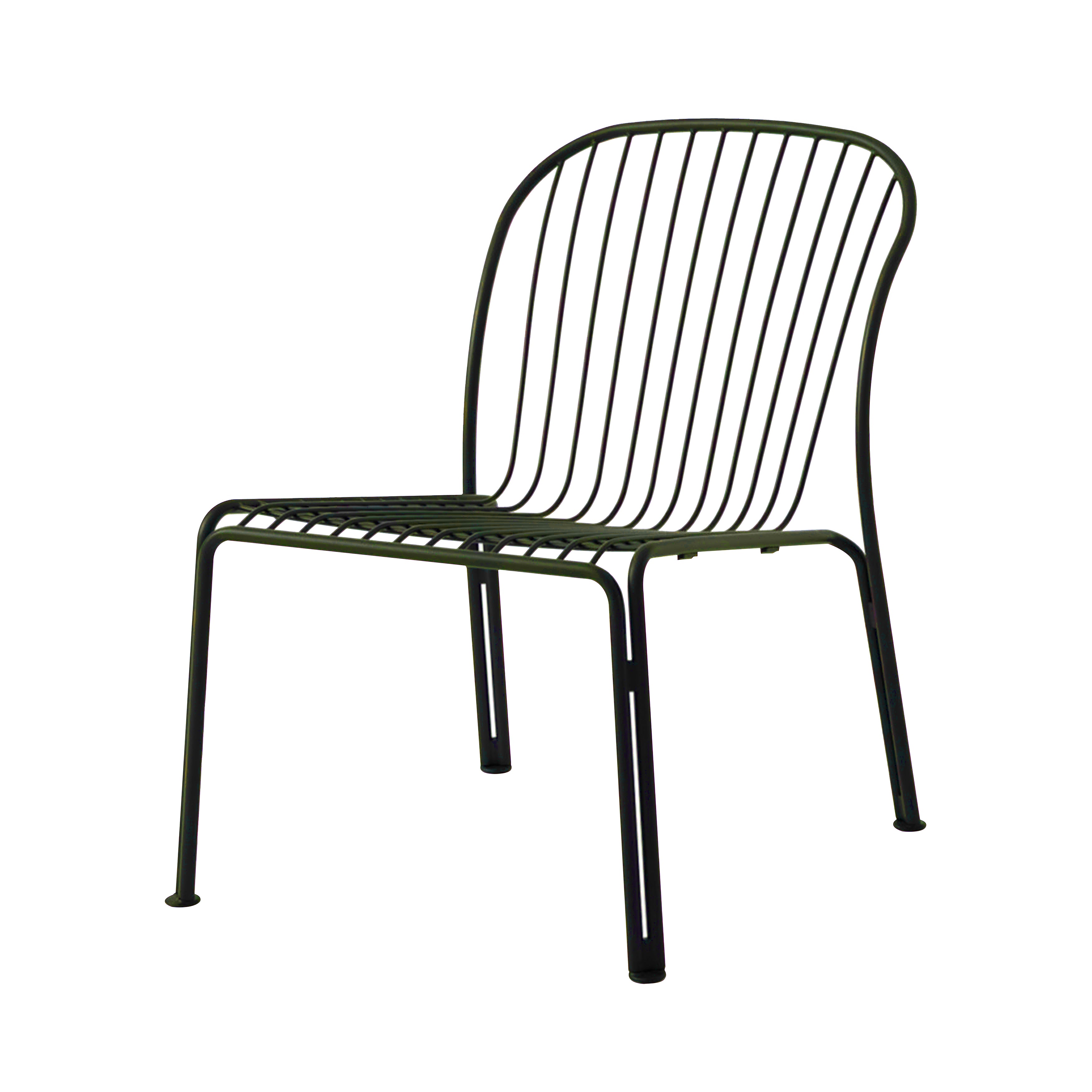 Thorvald SC100 Outdoor Lounge Side Chair: Bronze Green + Without Cushion