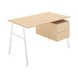 Homework 1 Desk: Double Drawer Right + White + White Oak + White Oak
