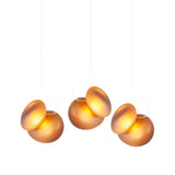 Pebble Linear 3 Pendant Light: A + C + Citrine + Citrine