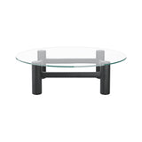 Boundary Coffee Table: Round + Black Stained Ash