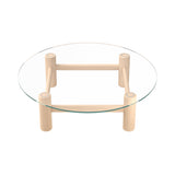 Boundary Coffee Table: Round + Natural Beech