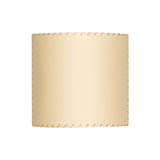 Comodín Wall Lamp: Square + Stitched Beige Parchment