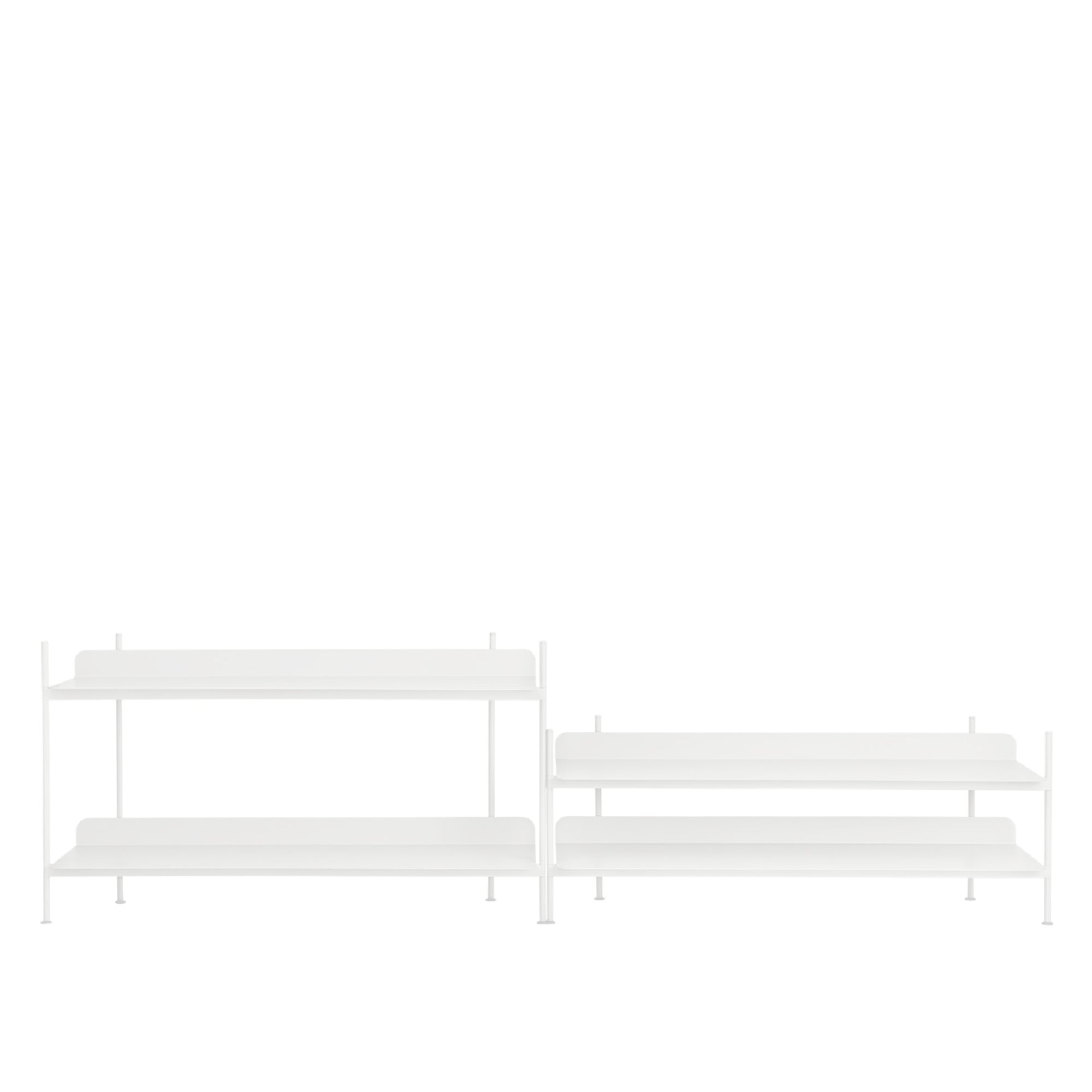 Compile Shelving System: Configuration 5 + White