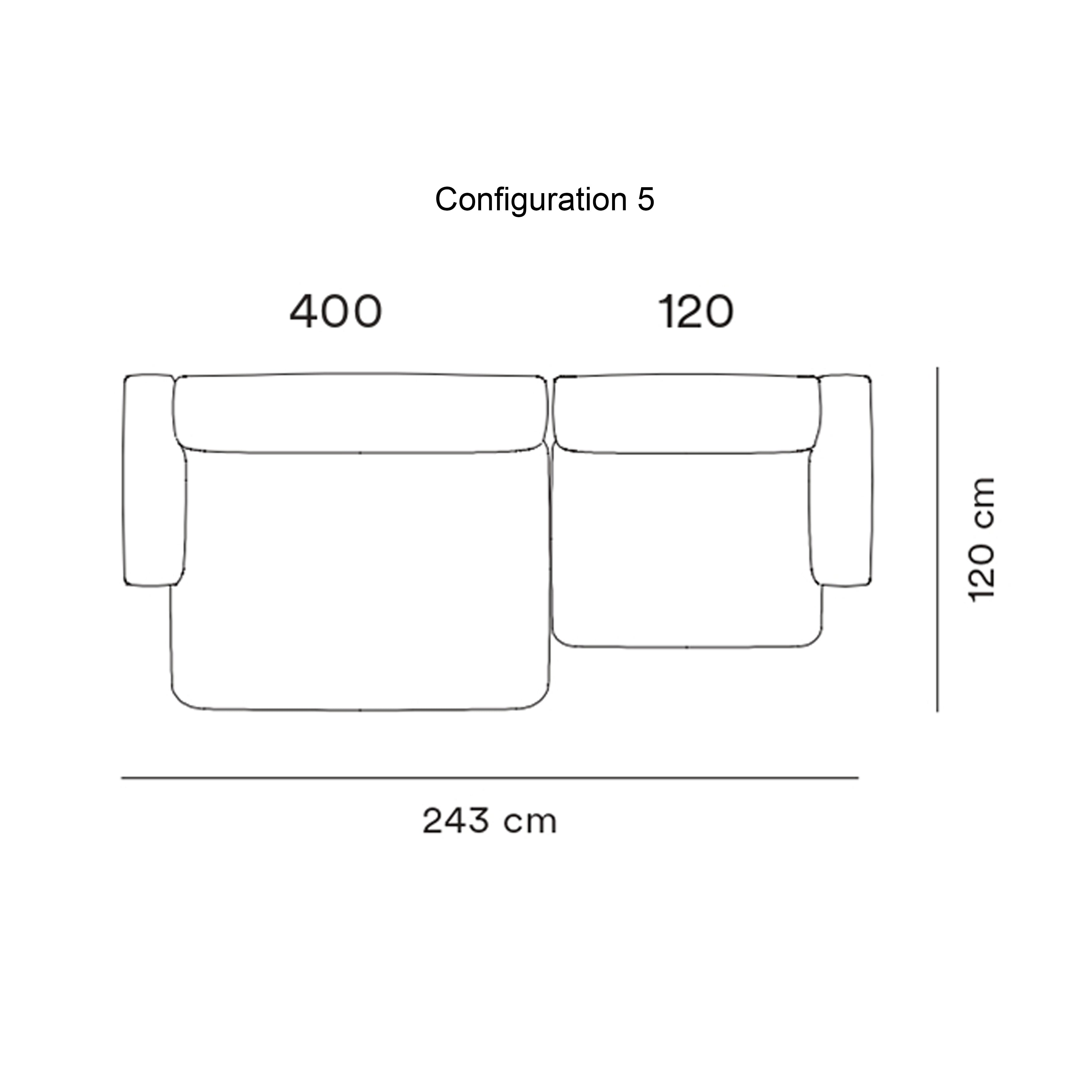 Rope Modular Sofa: 2 Seater