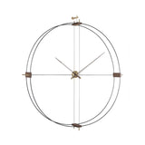 Delmori Wall Clock: Black + Polished Brass