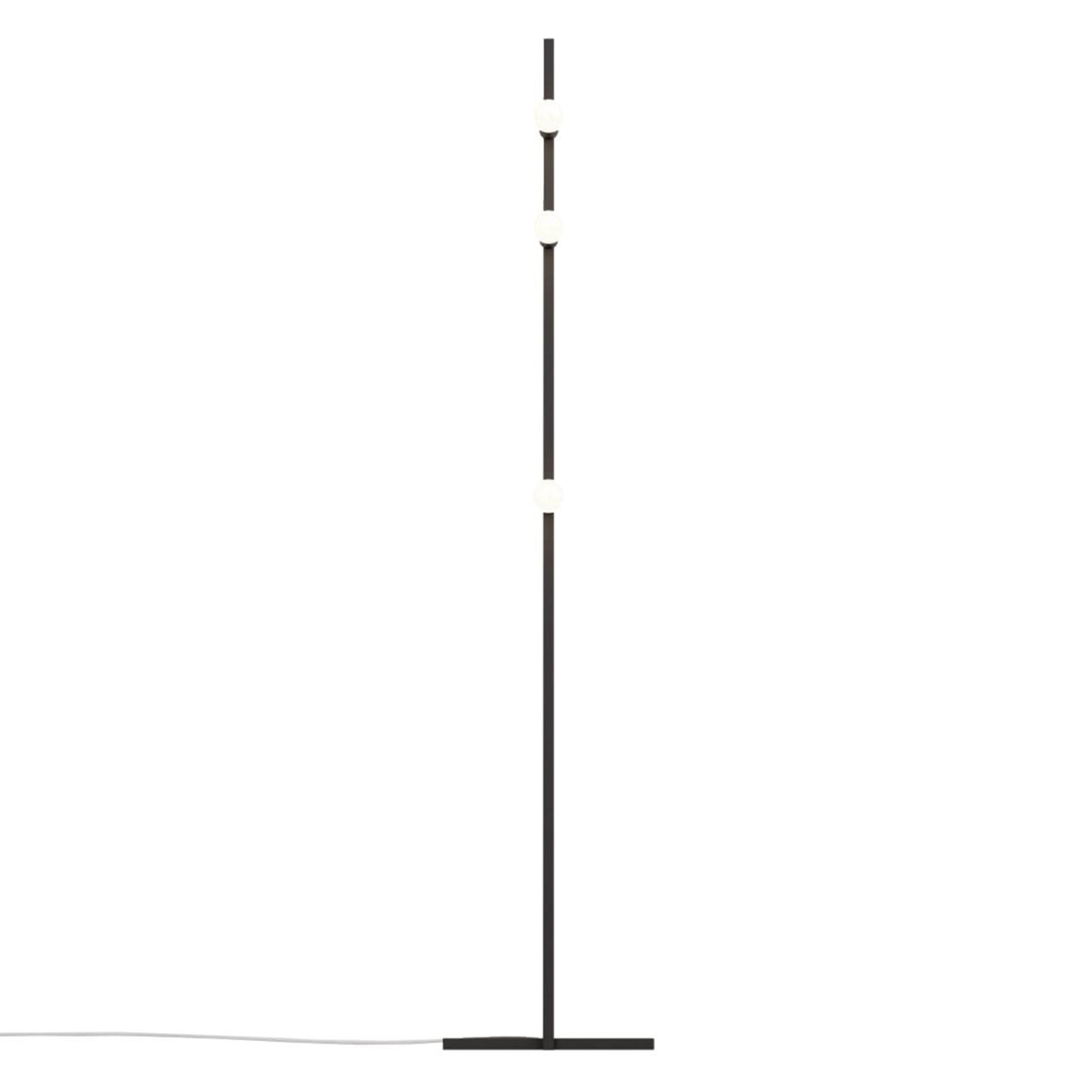 Dot Line Floor Lamp: Black + White