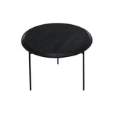 Piano Round Table: Medium + Black Maple