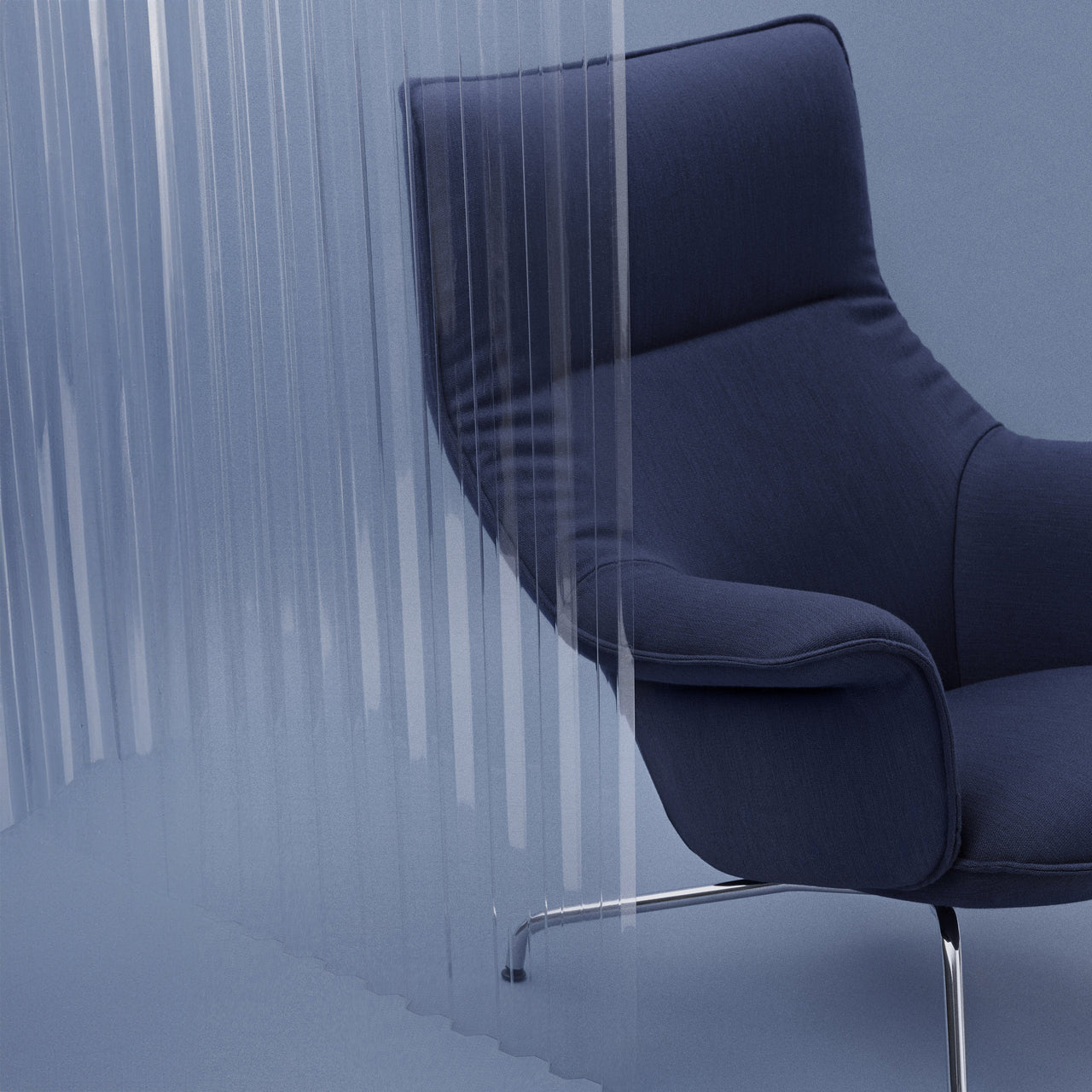 Doze Lounge Chair: Tube Base