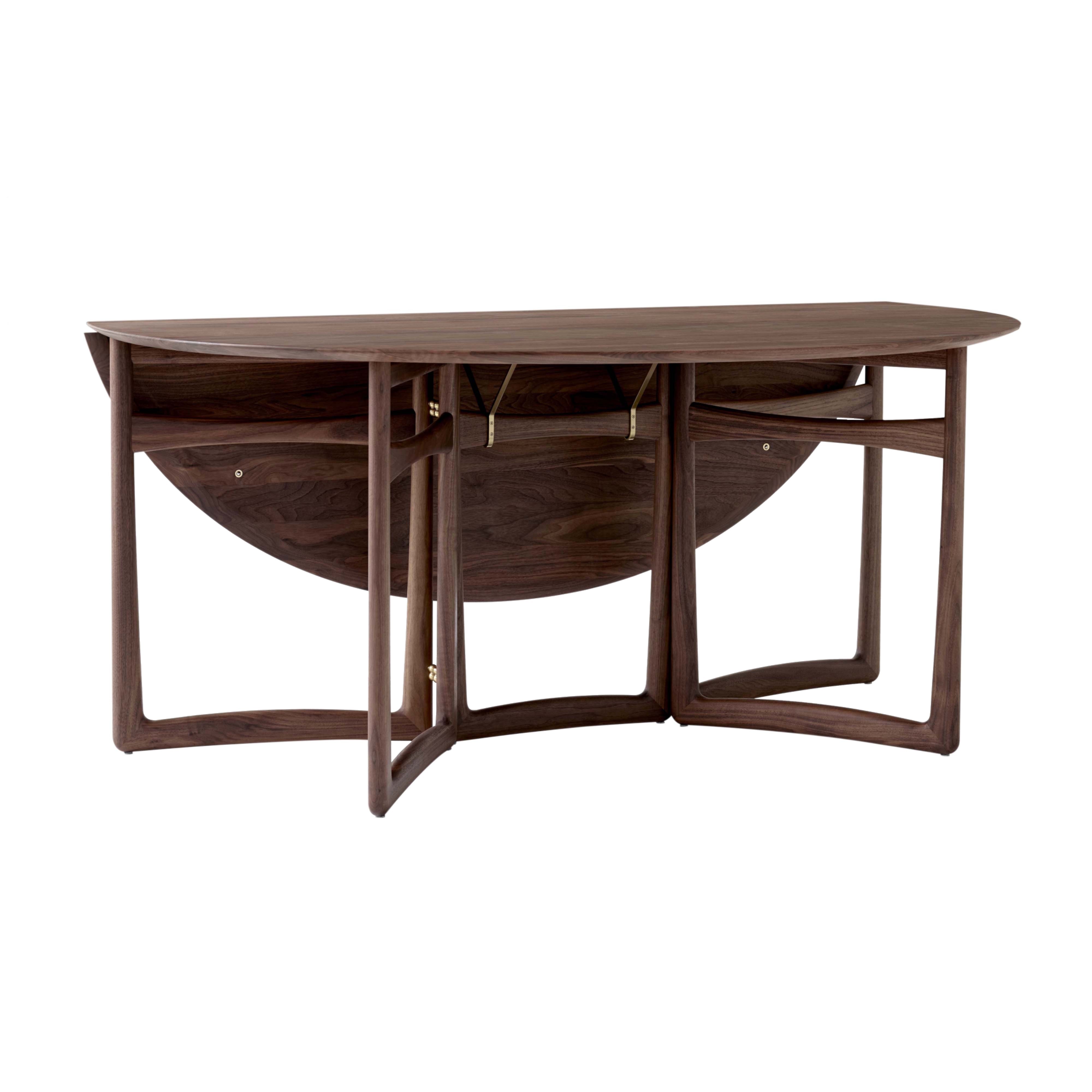 Drop Leaf HM6 Dining Table: Oiled Walnut