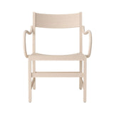 Waiter XL Easy Chair: White Oiled Beech