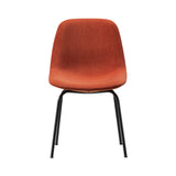 Eyes 4 Leg Tube Base Chair: Without Buttons + Black