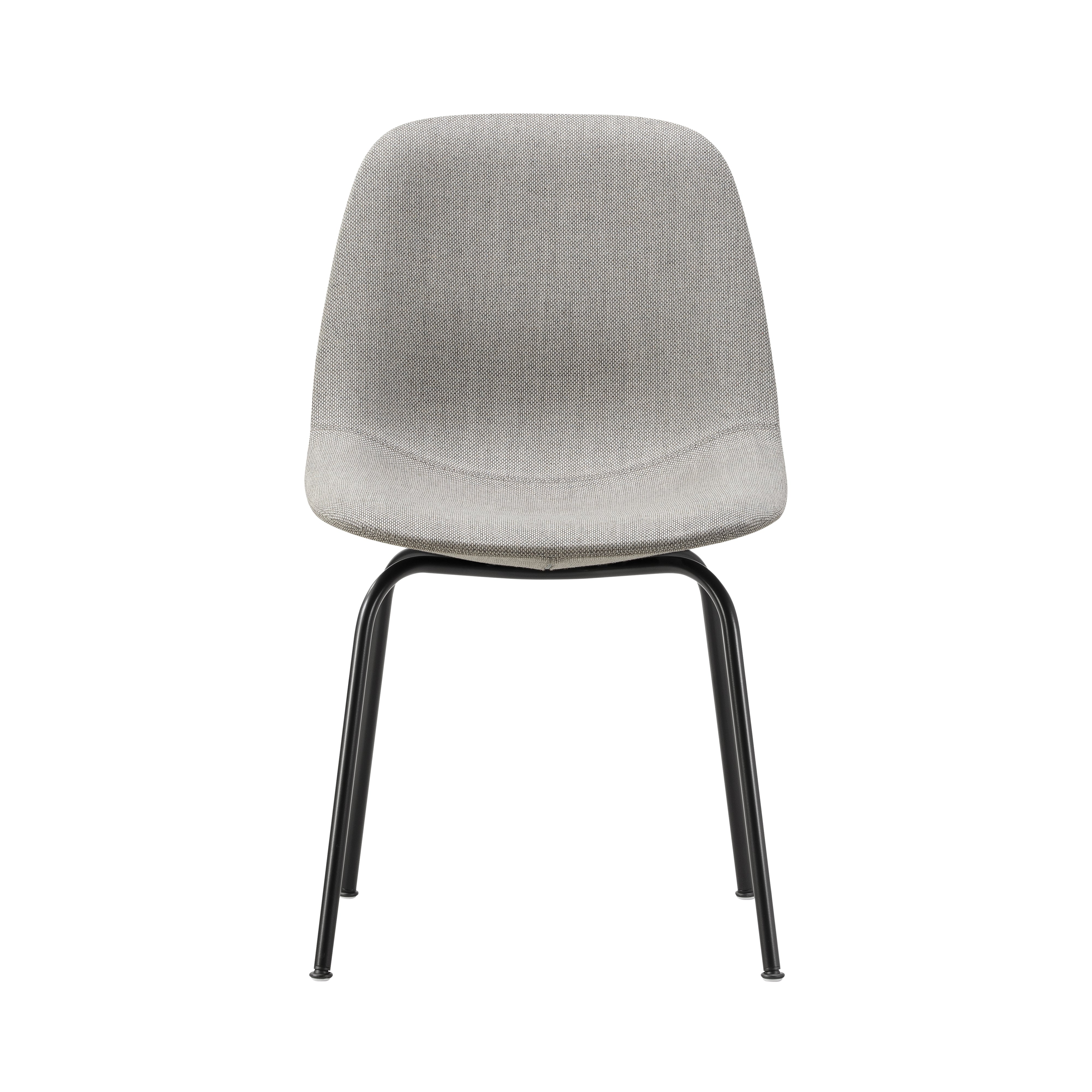 Eyes 4 Leg Tube Base Chair: Without Buttons + Black