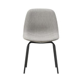 Eyes 4 Leg Tube Base Chair: Without Buttons + Black