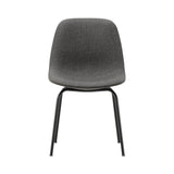 Eyes 4 Leg Tube Base Chair: Without Buttons + Black