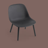 Fiber Lounge Chair: Wood Base