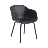 Fiber Outdoor Armchair: Anthracite Black