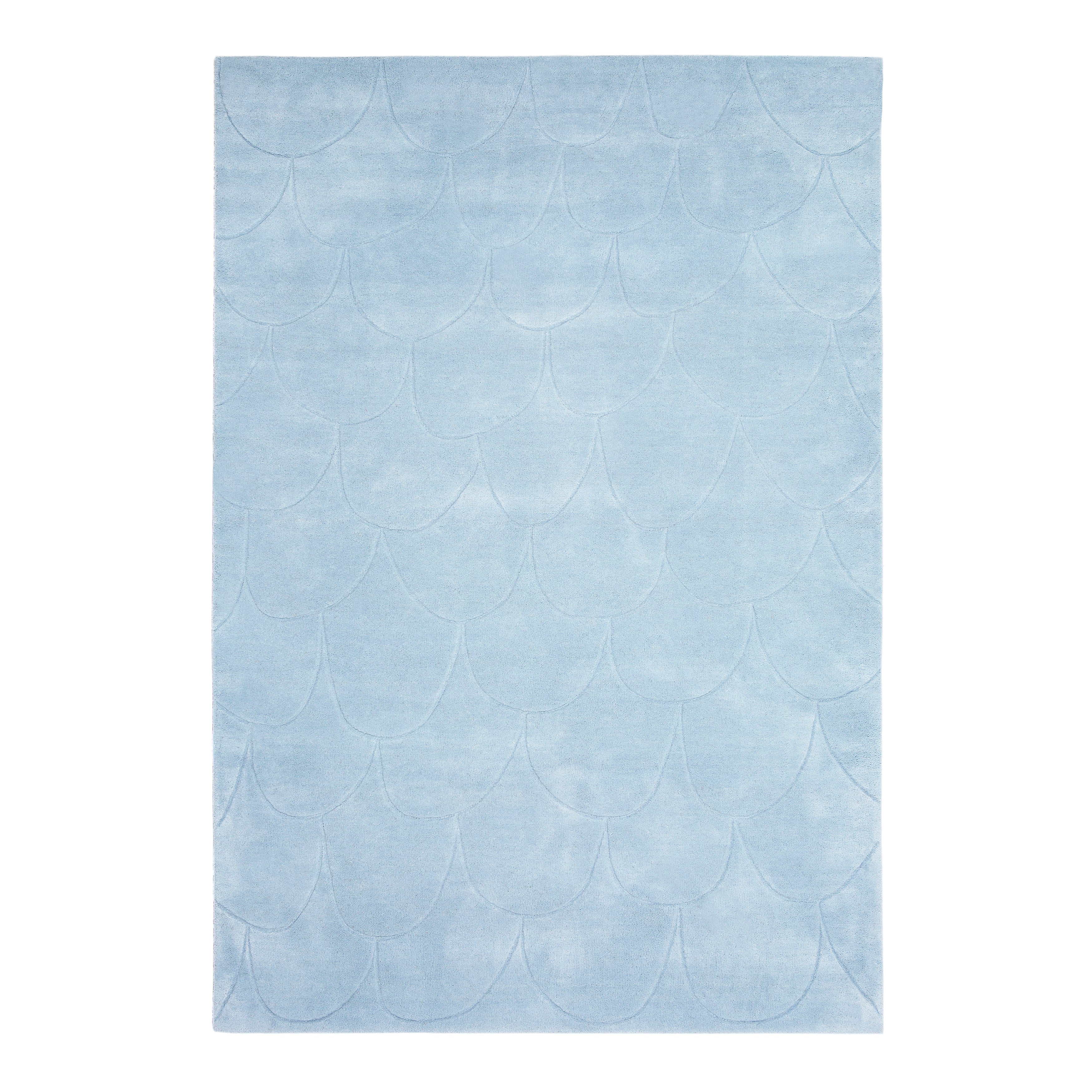 Fish Rug: Medium + Sky Blue