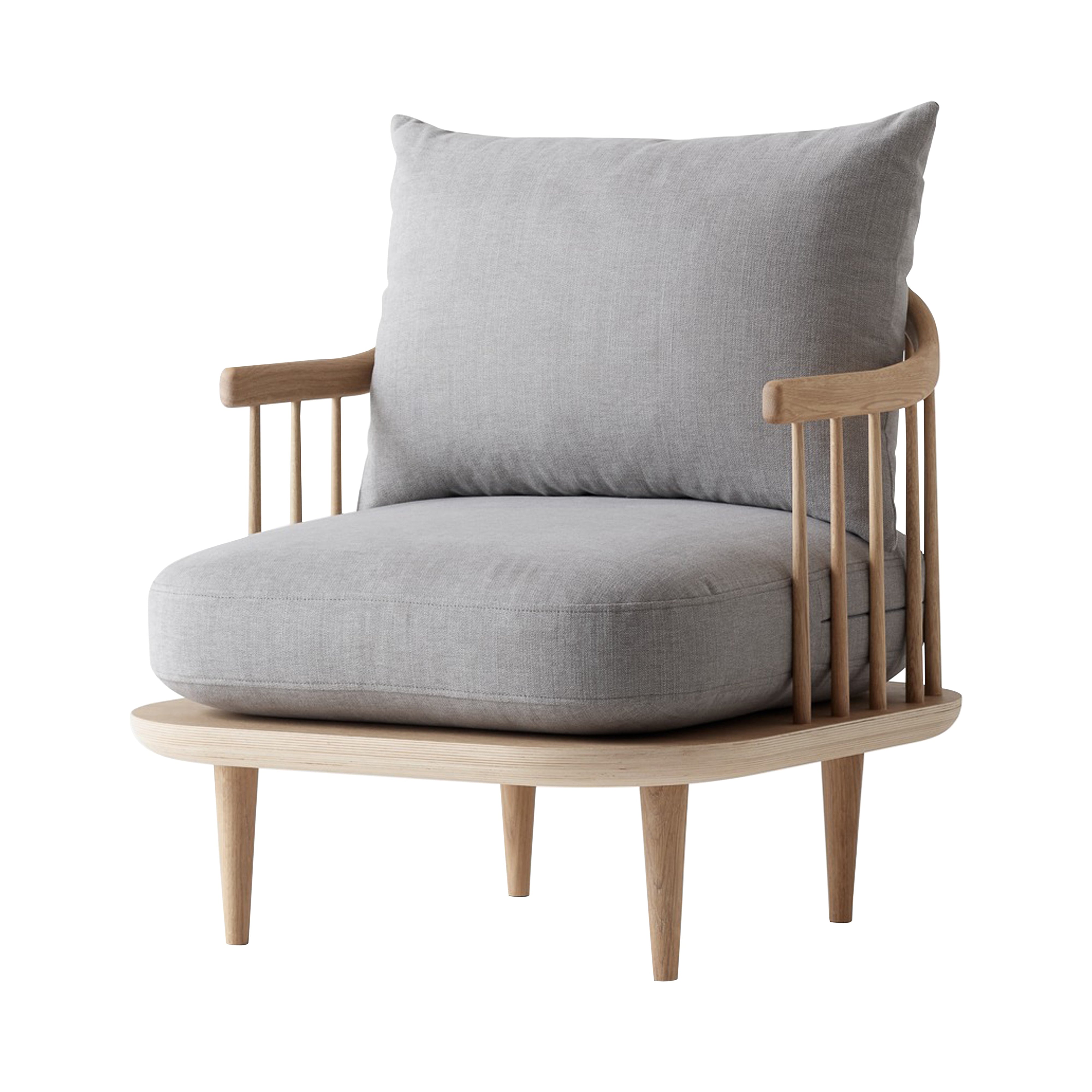 Fly Series SC10 Lounge Chair: Oiled Oak + Hot Madison Reboot 094