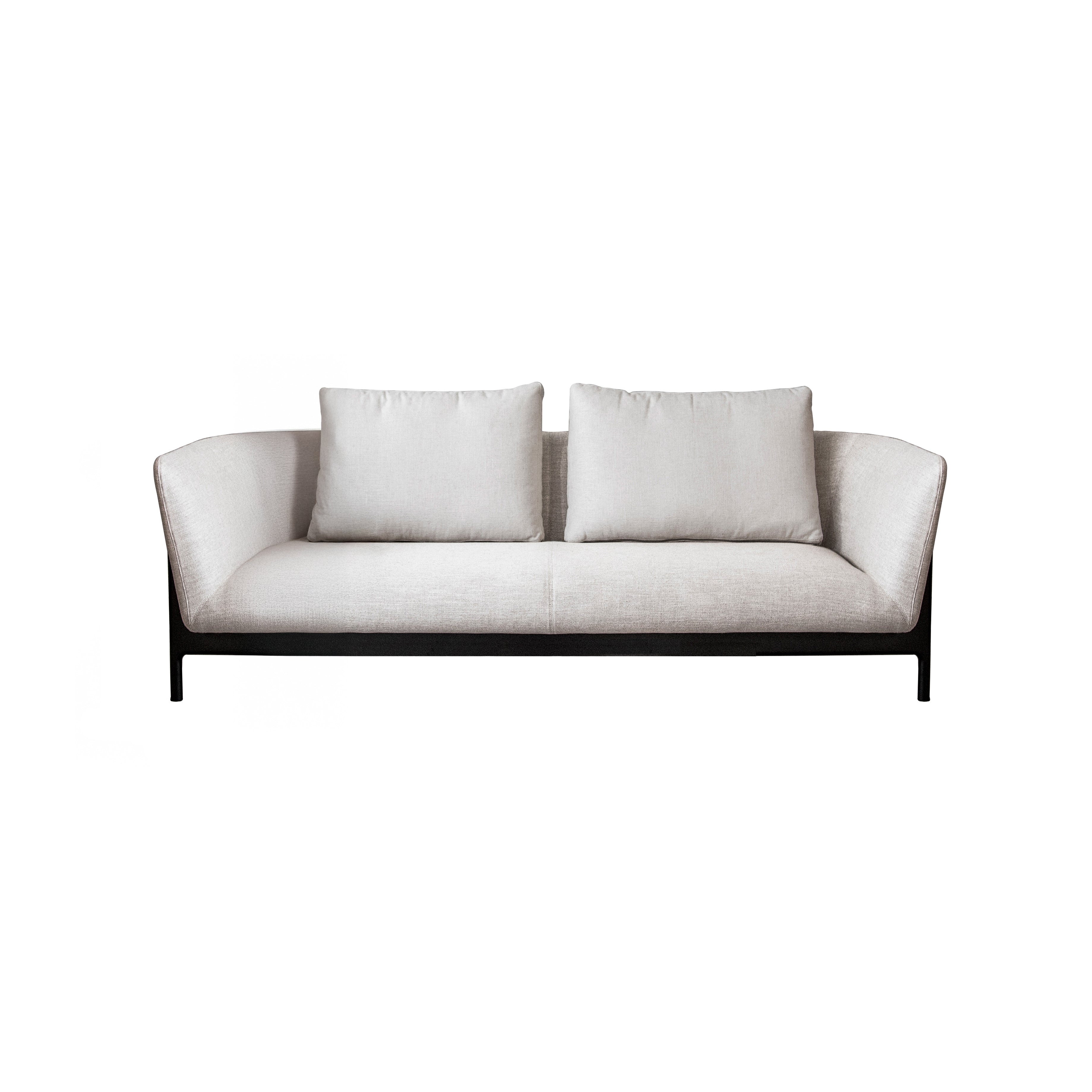 Loft 180 Sofa: Black Oak