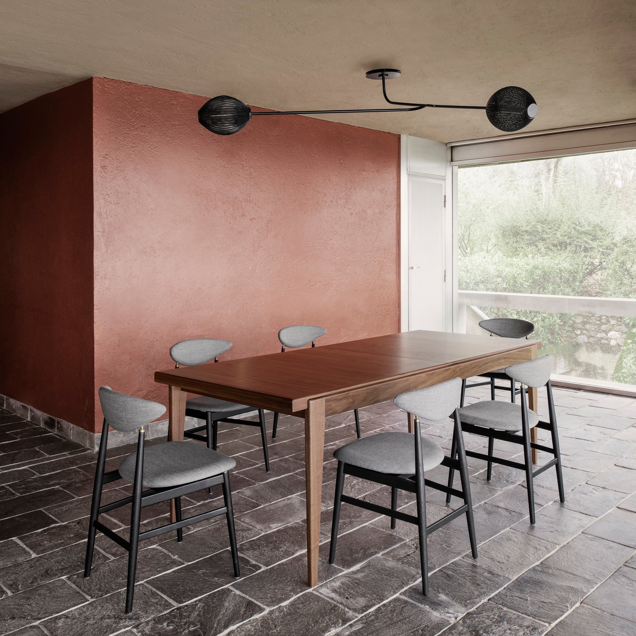 Gent Dining Chair: Wood Base + Fully Upholstered