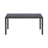 Piloti Alu Table: Square + Low + Black Marquina + Black