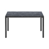 Piloti Alu Table: Square + High + Black Marquina + Black